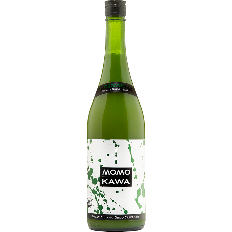 Momokawa Organic Nigori Sake 750ml - Available at Wooden Cork
