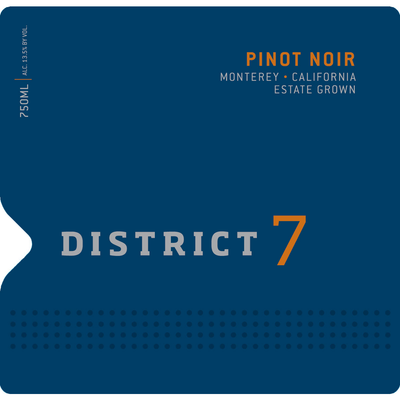District 7 Monterey Pinot Noir 750ml - Available at Wooden Cork
