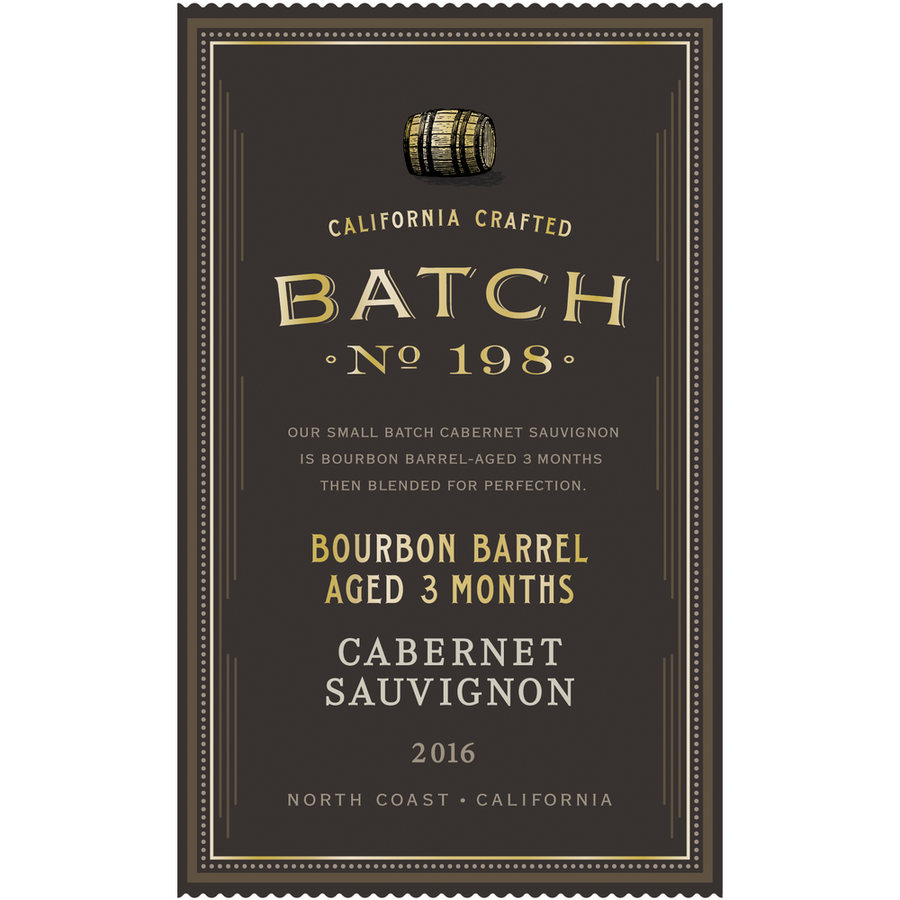 Batch 198 California Cabernet Sauvignon 750ml - Available at Wooden Cork