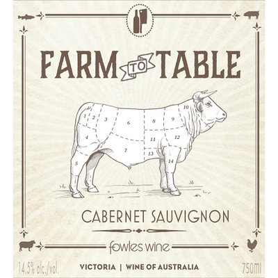 Fowles Wine Farm To Table Victoria Cabernet Sauvignon 750ml - Available at Wooden Cork