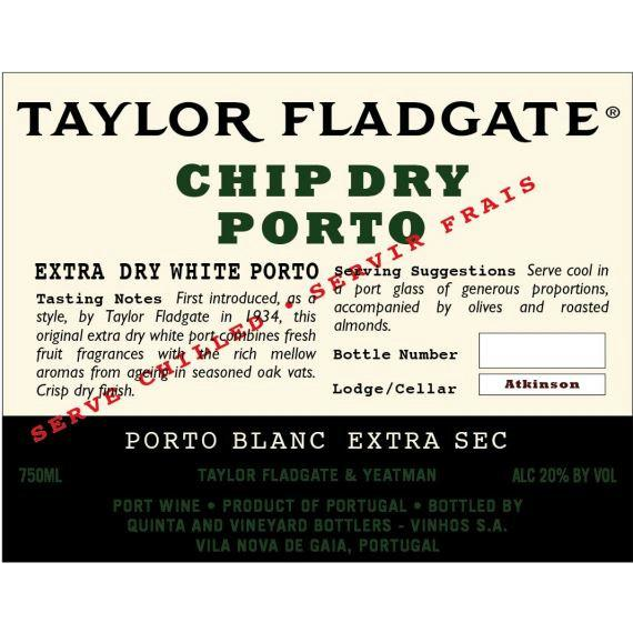 Taylor Fladgate Chip Dry White Port 750ml - Available at Wooden Cork