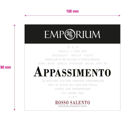 Emporium Appassimento Rosso Salento Red Blend 750ml - Available at Wooden Cork