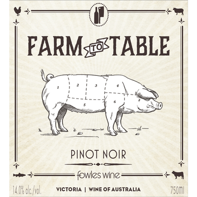 Fowles Wine Farm To Table Victoria Pinot Noir 750ml - Available at Wooden Cork