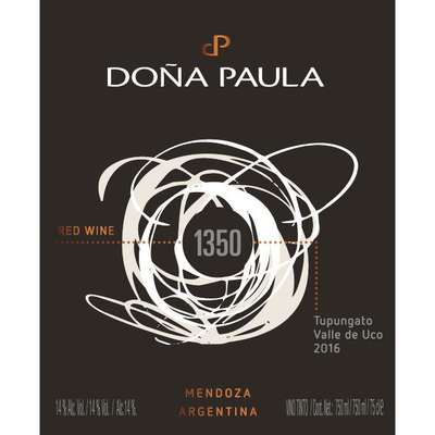 Dona Paula 1350 Tupungato Red Blend 750ml - Available at Wooden Cork