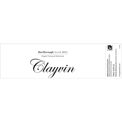 Giesen Marlborough Clayvin Vineyard Syrah 750ml - Available at Wooden Cork