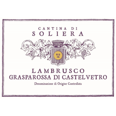 Soliera Grasparossa Di Castelvetro Lambrusco 750ml - Available at Wooden Cork
