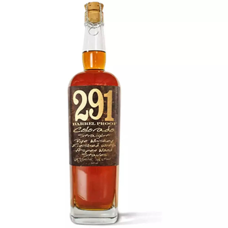 291 COLORADO STRAIGHT RYE WHISKEY BARREL PROOF - Available at Wooden Cork