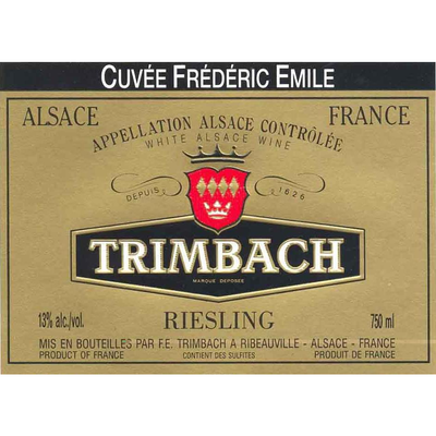 Trimbach Alsace Cuvee Frederic Emile Gold Riesling 750ml - Available at Wooden Cork