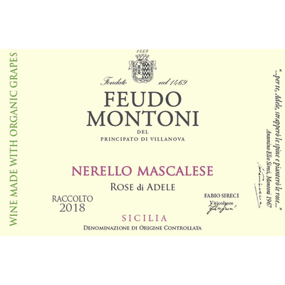 Feudo Montoni Rose Di Adele Sicily Nerello Mascalese 750ml - Available at Wooden Cork