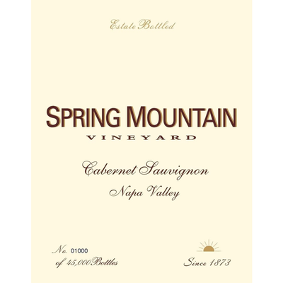 Spring Mountain Estate Cabernet Sauvignon 1979 750ml - Available at Wooden Cork