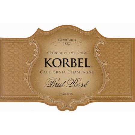 Korbel Sparkling California Champagne Brut Rose 750ml - Available at Wooden Cork