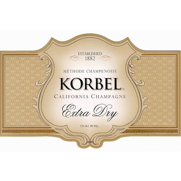 Korbel Sparkling California Extra Dry Champagne 750ml - Available at Wooden Cork