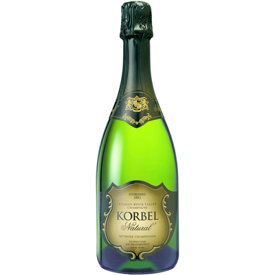 Korbel Sparkling California Natural Sparkling Champagne 750ml - Available at Wooden Cork