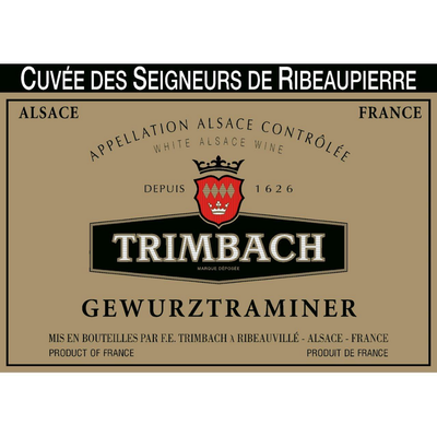 Trimbach Cuvee Des Seigneurs De Ribeaupierre Alsace Gewurztraminer 750ml - Available at Wooden Cork