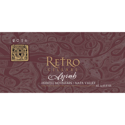 Retro Cellars Howell Mountain Syrah 750ml - Available at Wooden Cork