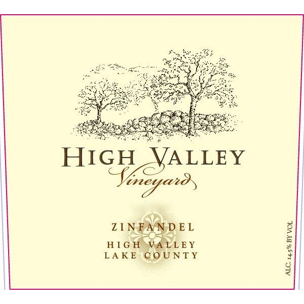 High Valley Lake County Zinfandel 750ml - Available at Wooden Cork