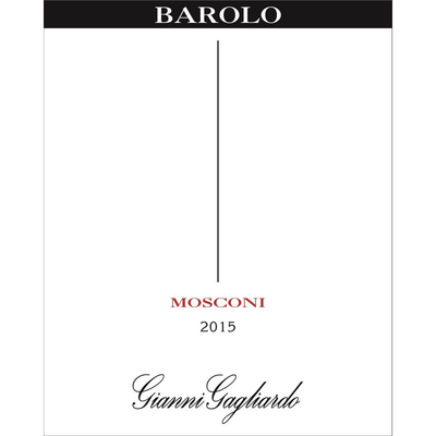 Gianni Gagliardo Mosconi Barolo Nebbiolo 750ml - Available at Wooden Cork