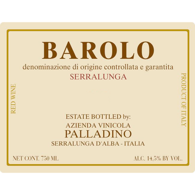 Palladino Barolo Serralunga Nebbiolo 750ml - Available at Wooden Cork