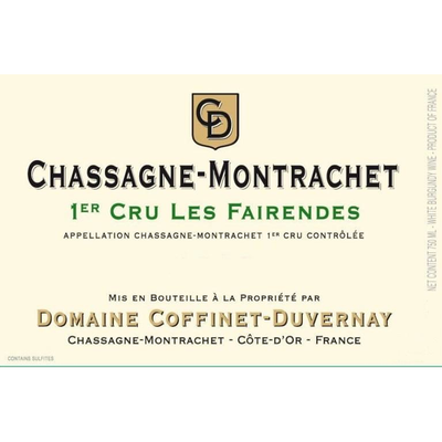 Domaine Coffinet-Duvernay Chassagne-Montrachet 1Er Cru Les Fairendes Chardonnay 750ml - Available at Wooden Cork