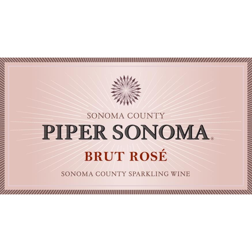 Piper Sonoma Sonoma County Brut Rose 750ml New Label - Available at Wooden Cork