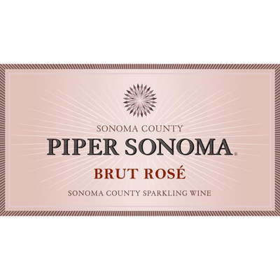Piper Sonoma Sonoma County Brut Rose 750ml New Label - Available at Wooden Cork