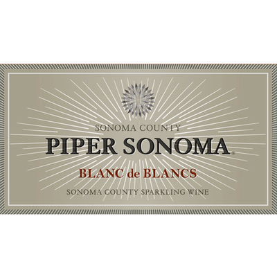 Piper Sonoma Sonoma County Blanc De Blancs Sparkling Blend 750ml New Label - Available at Wooden Cork