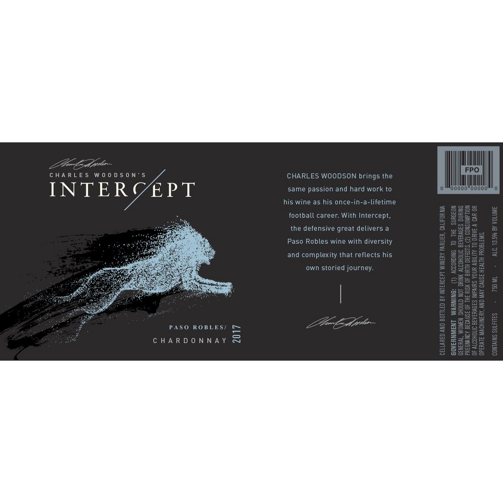 Intercept Monterey County Chardonnay 750ml - Available at Wooden Cork