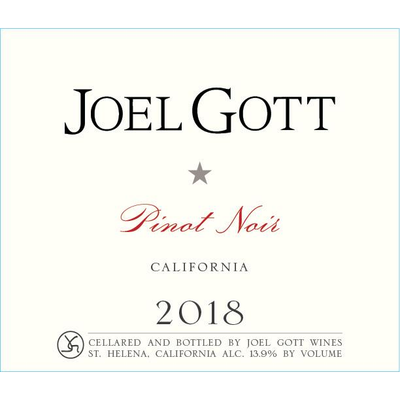 Joel Gott California Pinot Noir 750ml - Available at Wooden Cork