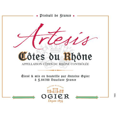 Ogier Artesis Cote Du Rhone Blanc White Blend 750ml - Available at Wooden Cork