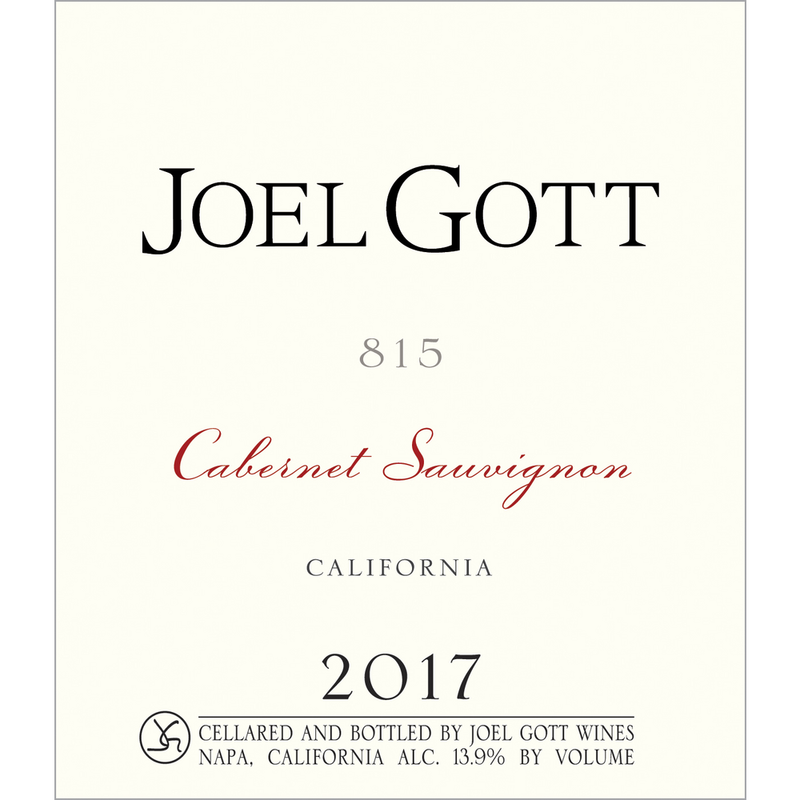 Joel Gott 815 California Cabernet Sauvignon 750ml - Available at Wooden Cork