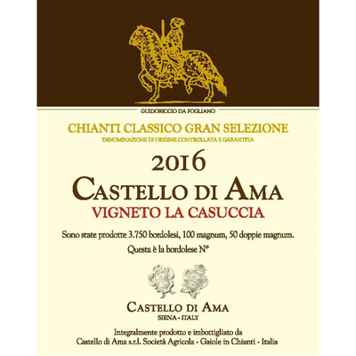 Castello Di Ama Chianti Classico Gran Selezione Vigneto La Casuccia Sangiovese Blend 750ml - Available at Wooden Cork