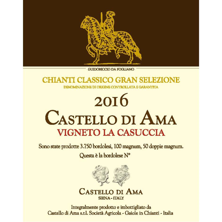 Castello Di Ama Chianti Classico Gran Selezione Vigneto La Casuccia Sangiovese Blend 750ml - Available at Wooden Cork