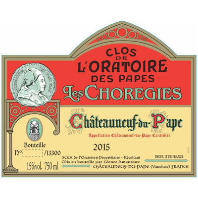 Clos De L'Oratoire Des Papes Chateauneuf-Du-Pape Les Choregies Red Rhone Blend 750ml - Available at Wooden Cork