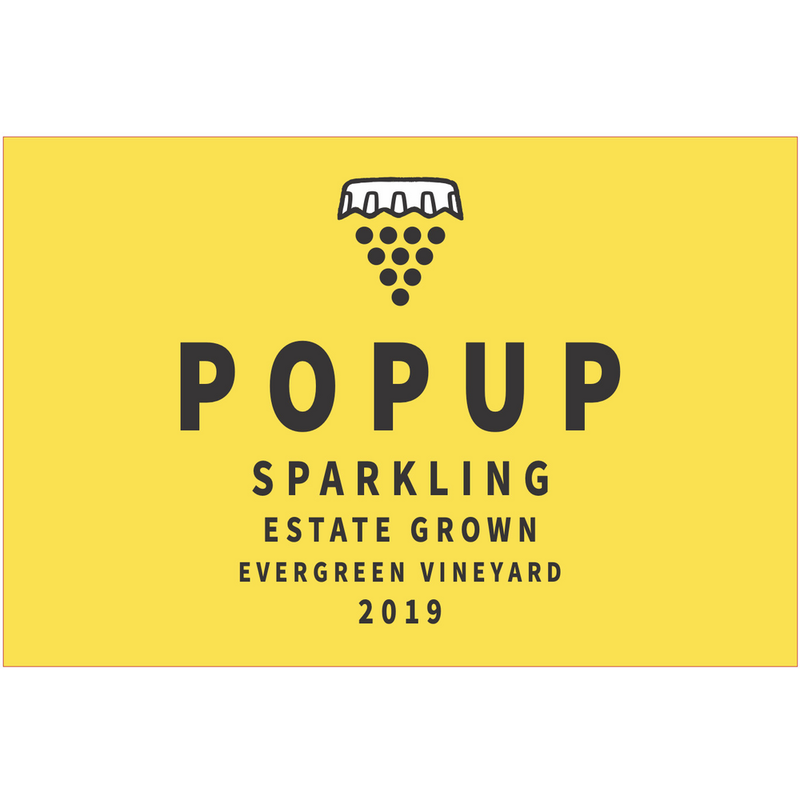 Popup Washington Sparkling Chardonnay 750ml - Available at Wooden Cork