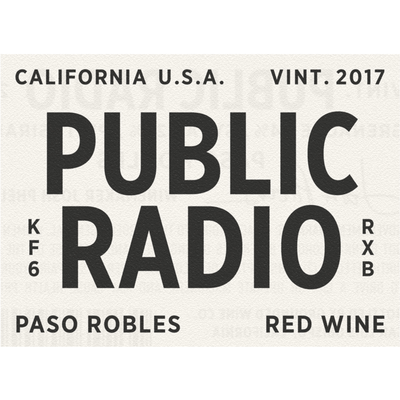 Public Radio Paso Robles Red Blend 750ml - Available at Wooden Cork
