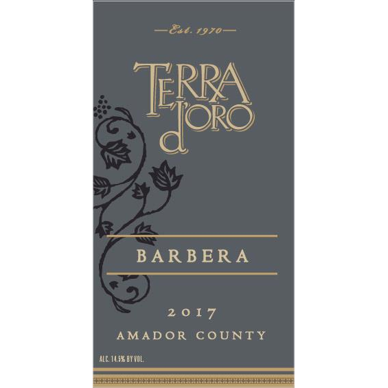 Terra D'Oro Amador County Barbera 750ml - Available at Wooden Cork