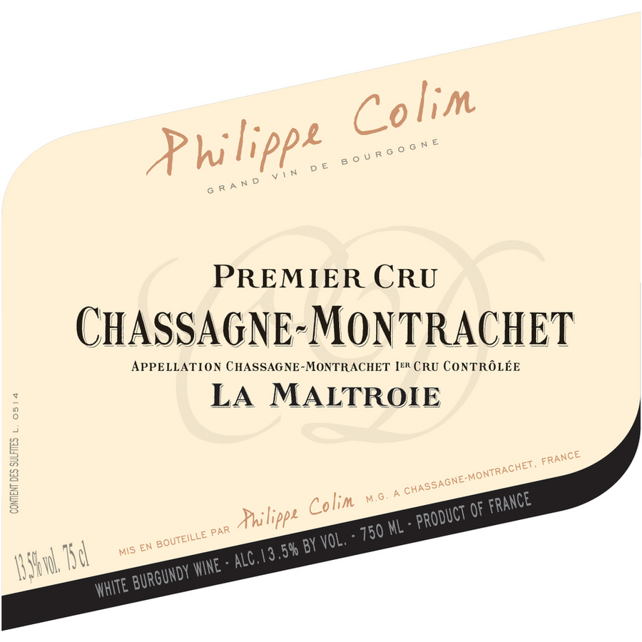 Philippe Colin Chassagne-Montrachet 1Er Cru Maltroie Blanc 750ml - Available at Wooden Cork