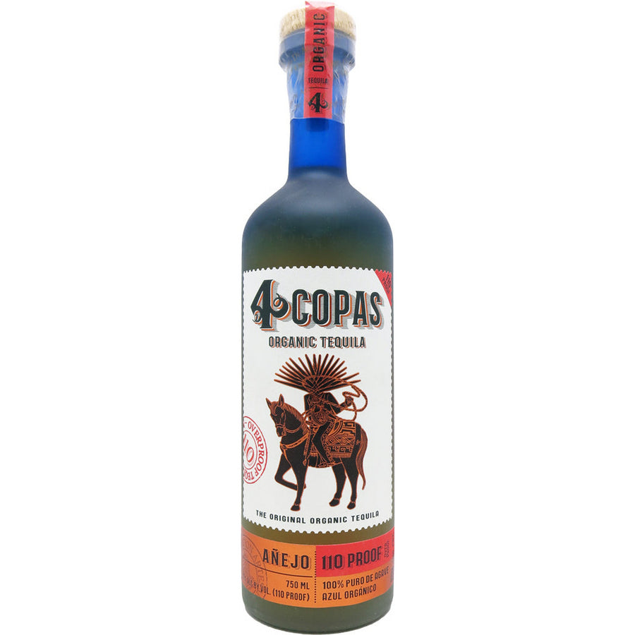 4 Copas Anejo Tequila 110 Poof 750ml - Available at Wooden Cork