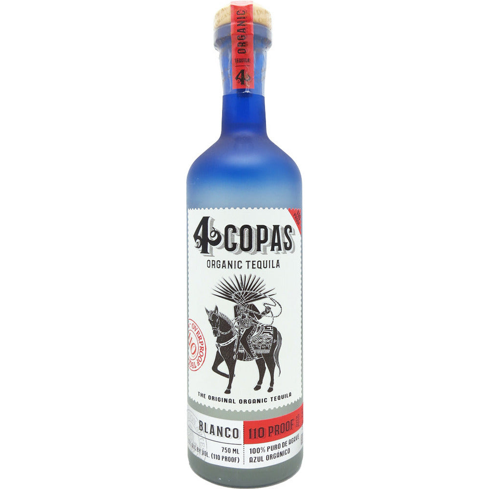4 Copas Blanco Tequila 110 Poof 750ml - Available at Wooden Cork