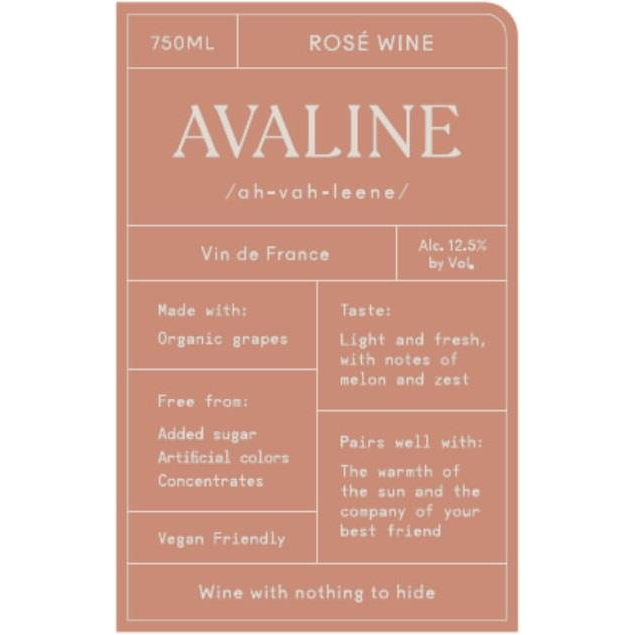 Avaline Cotes De Provence Rose 750ml - Available at Wooden Cork