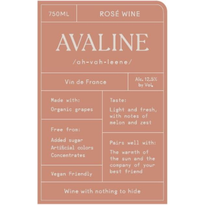 Avaline Cotes De Provence Rose 750ml - Available at Wooden Cork