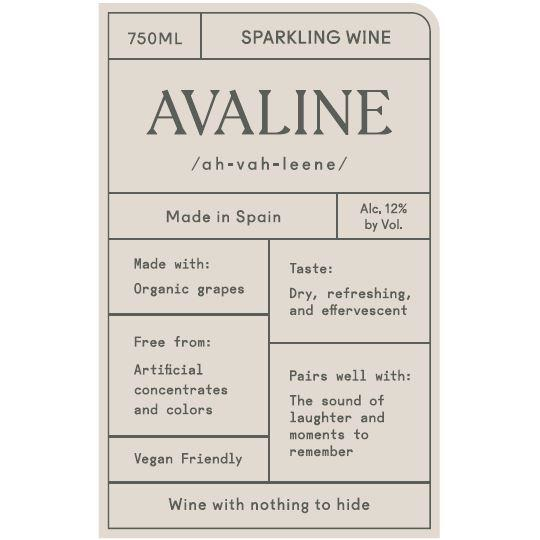 Avaline Spain Sparkling 750ml - Available at Wooden Cork
