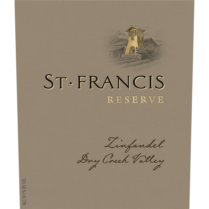 St. Francis Sonoma County Reserve Zinfandel 750ml - Available at Wooden Cork