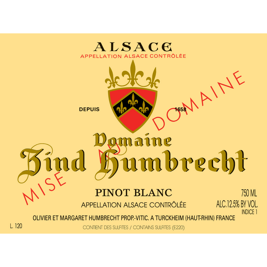 Domaine Zind-Humbrecht Alsace Pinot Blanc 750ml - Available at Wooden Cork