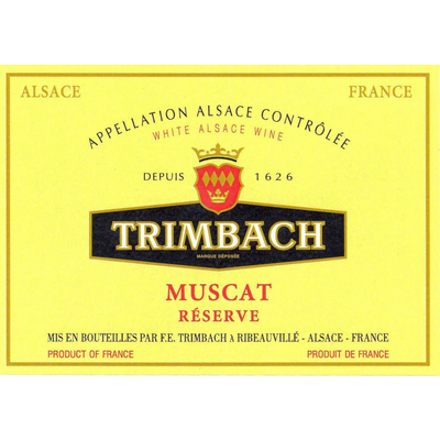 Trimbach Alsace AOC Reserve Muscat 750ml - Available at Wooden Cork