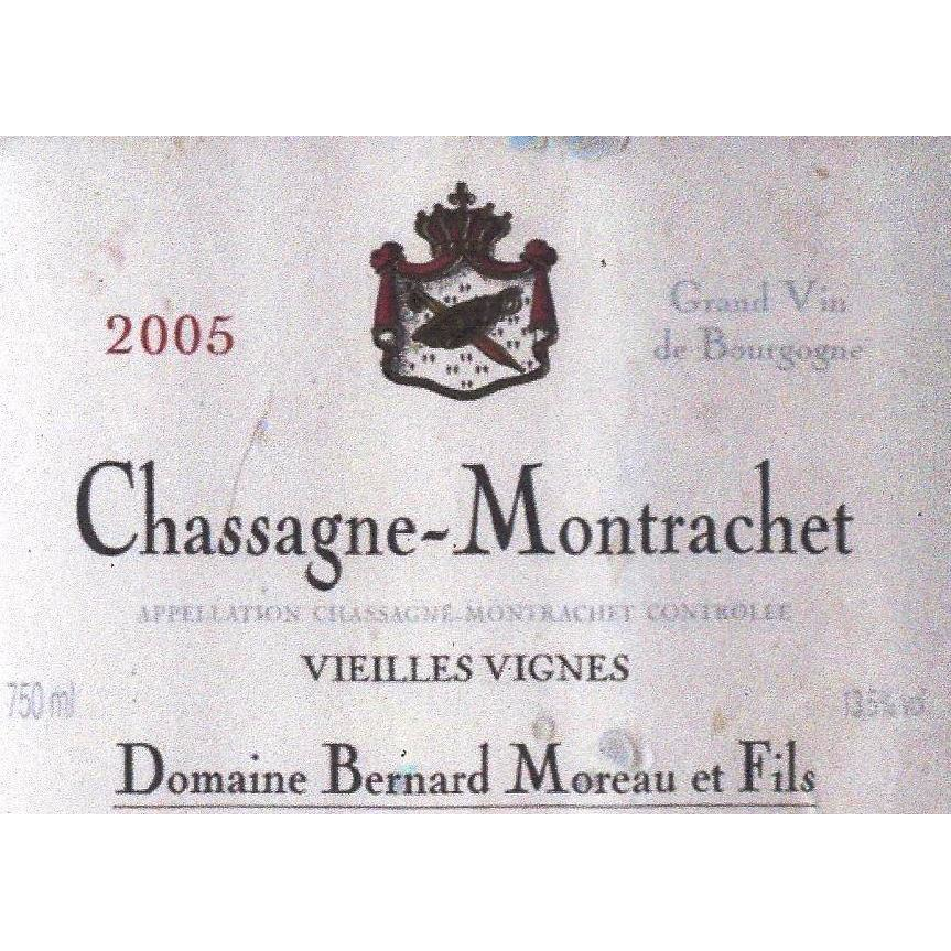Bernard Moreau Chassagne-Montrachet Vieilles Vignes Rouge Pinot Noir 750ml - Available at Wooden Cork