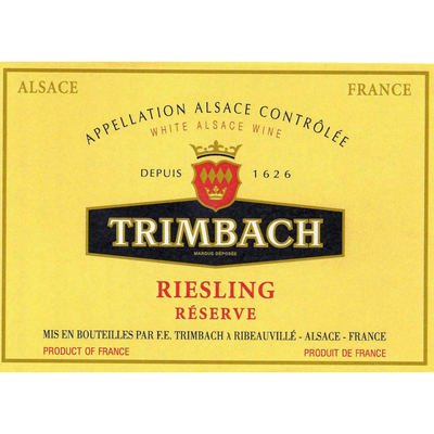 Trimbach Alsace AOC Reserve Riesling 750ml - Available at Wooden Cork