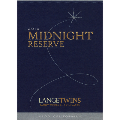 LangeTwins Lodi Midnight Reserve Red Blend 750ml - Available at Wooden Cork
