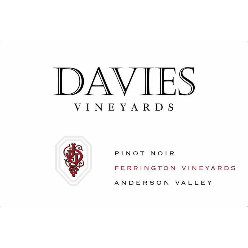 J. Davies Anderson Valley Ferrington Vineyards Pinot Noir 750ml - Available at Wooden Cork
