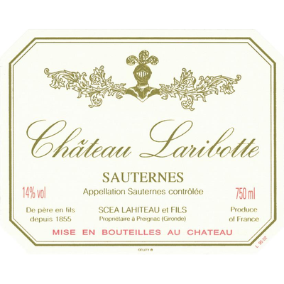 Chateau Laribotte Sauternes Semillon-Sauvignon Blanc 750ml - Available at Wooden Cork